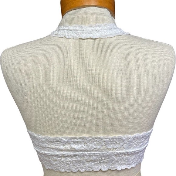 Aerie Woman’s White Lace Floral Chic Lightly Lined Bralette Size Small - Picture 4 of 6